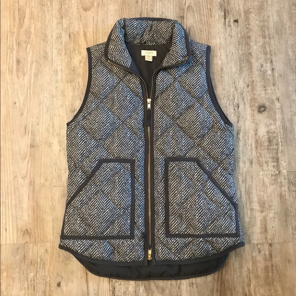 J Crew Herringbone Vest